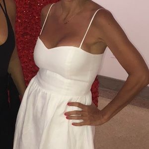 Reformation White Linen Dress